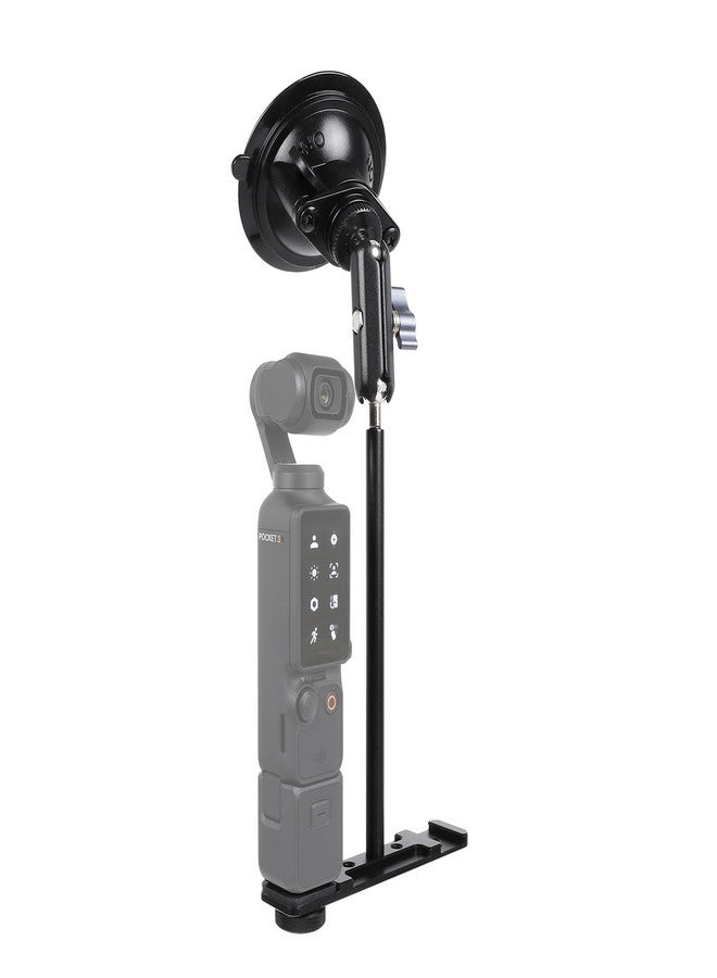 Leenconghui Suction Cup Mount for DJI Osmo Pocket 3, Car Windshield Window Vehicle Camera Holder Compatible with DJI Pocket 3 Accessories - Image 1
